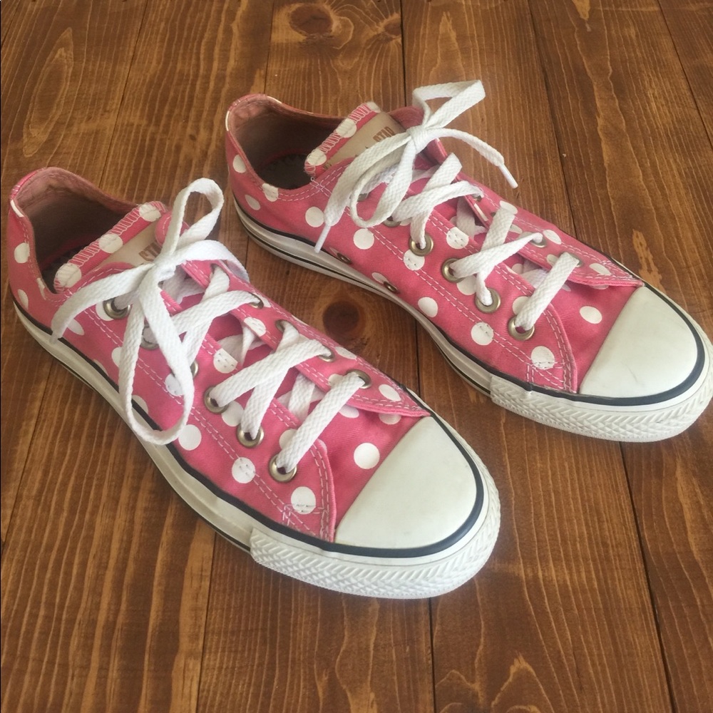Pink Polka Dot converse