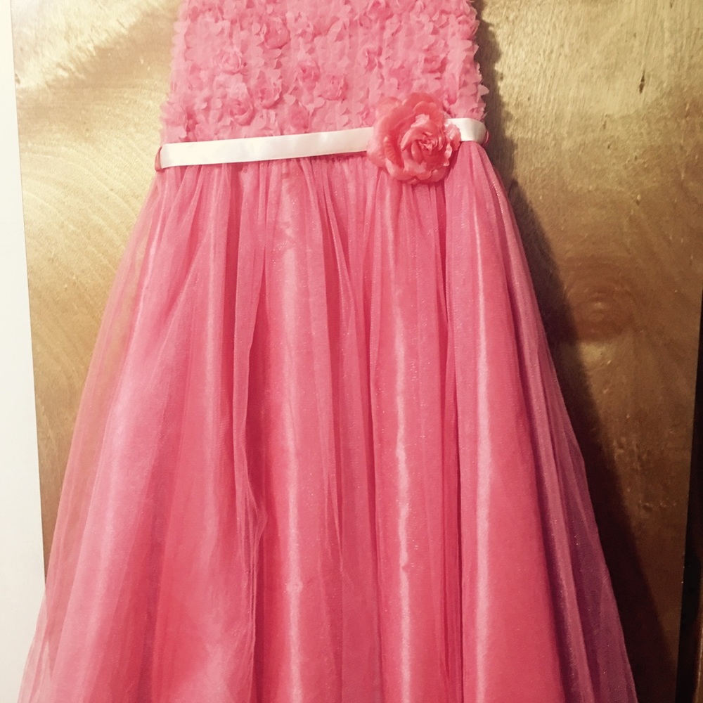 Flower girl coral dress size 12