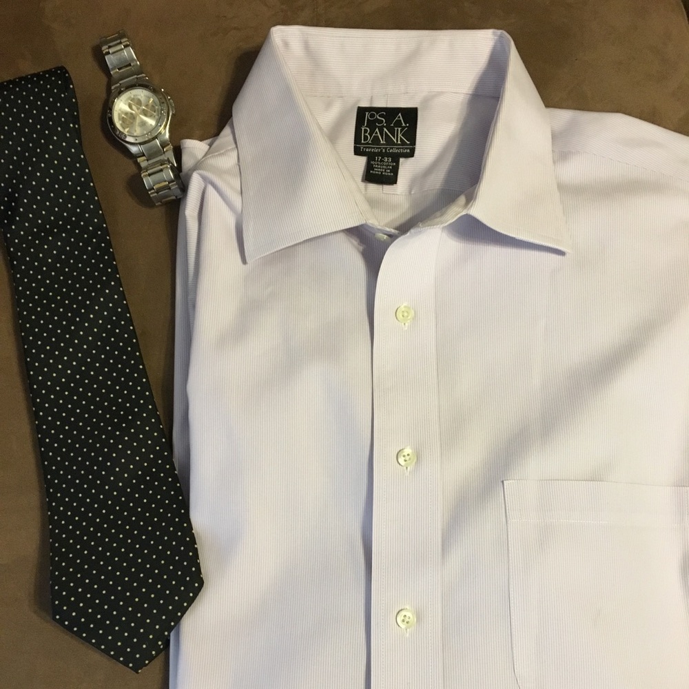 Jos. A. Bank Travelers' Dress Shirt in Lavender