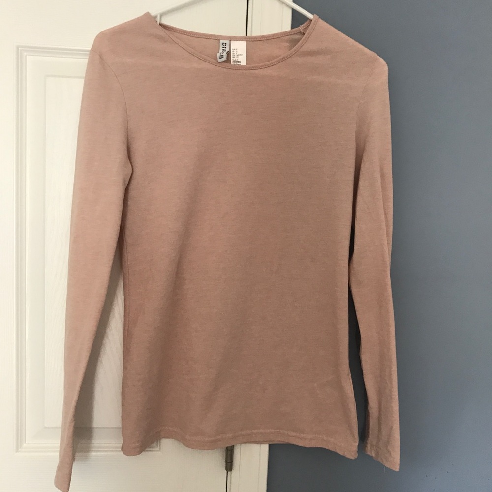 Plain salmon pink shirt