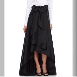 High low taffeta skirt