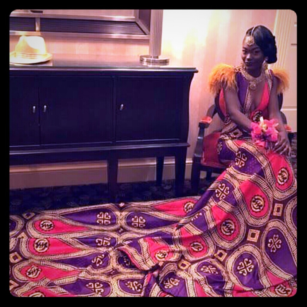 Ankara African Print Prom/Wedding dress