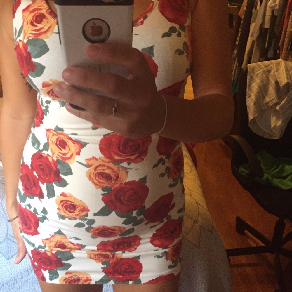Gorgeous Floral Cotton Mini Dress 🌺🌸