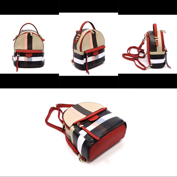 🏅HOST PICK🏅 •RESTOCK•Plaid Mini Backpack 🎒 - Picture 3 of 4