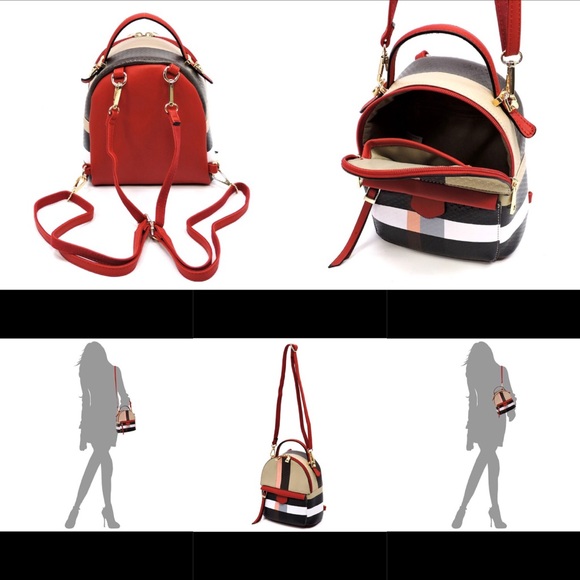 🏅HOST PICK🏅 •RESTOCK•Plaid Mini Backpack 🎒 - Picture 4 of 4