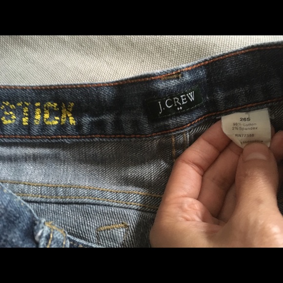 Size 26S J Crew matchstick jeans - Picture 3 of 3