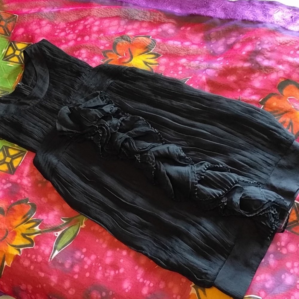 Miss Me pleated empire waist dress