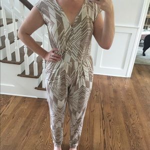 Anthropologie jumpsuit very flattering for curves!