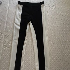 BCBG MAXAZRIA black & white pants