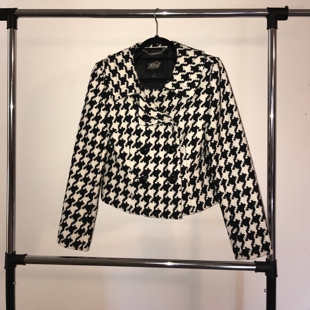 White House Black Market Houndstooth Jacket