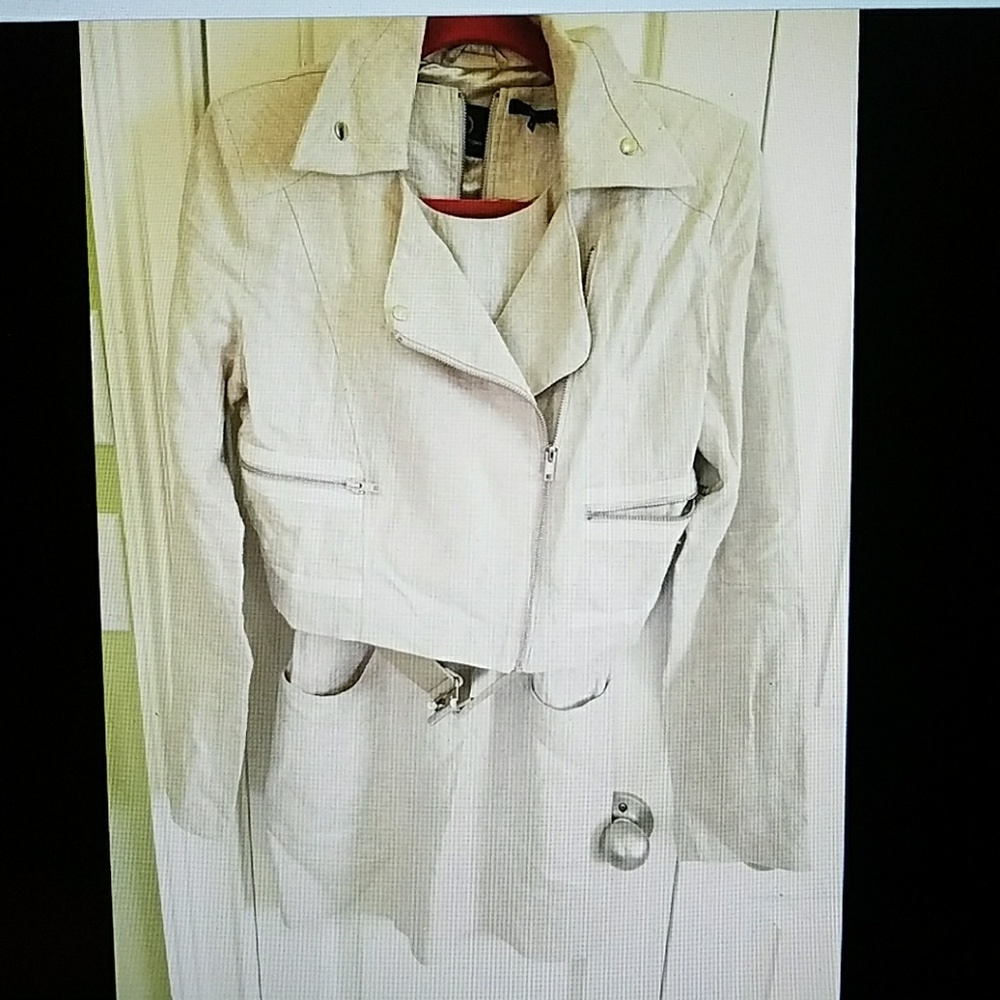 Tart collections shimmering beige dress and jacket