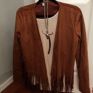 Western fringe jacket