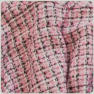 Rave Skirts - *CLEARANCE Pink Houndstooth Asymmetrical Hem Skirt Rave Skirts - *CLEARANCE Pink Houndstooth Asymmetrical Hem Skirt
