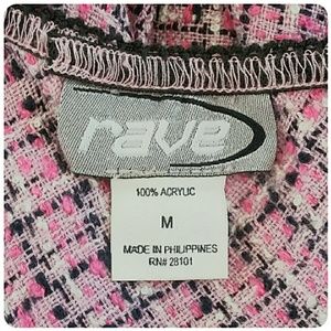 Rave Skirts - *CLEARANCE Pink Houndstooth Asymmetrical Hem Skirt Rave Skirts - *CLEARANCE Pink Houndstooth Asymmetrical Hem Skirt