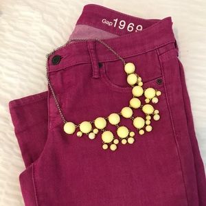 GAP 1969 Always Skinny Fuschia Skinny Jeans