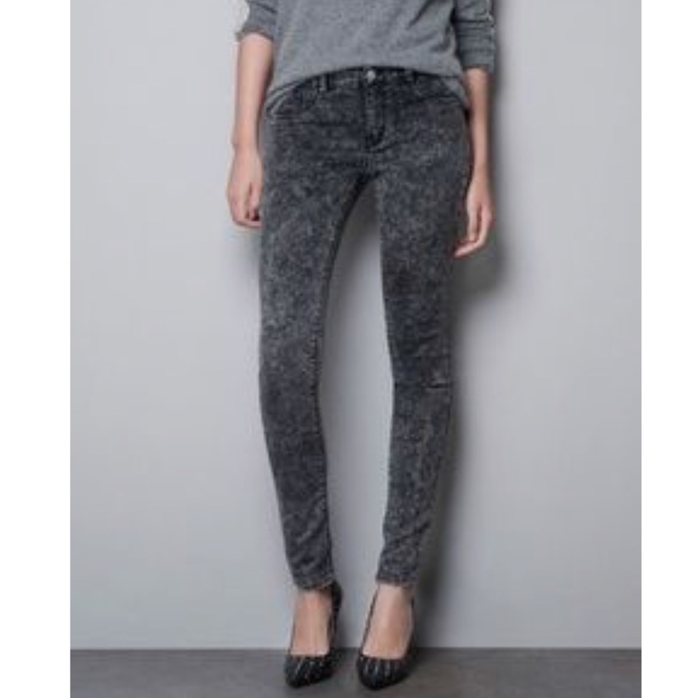 Zara Trafluc Grey Skinny Jegging Jeans size 4