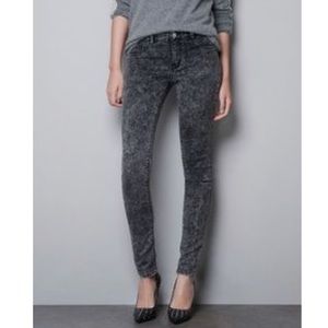 Zara Trafluc Grey Skinny Jegging Jeans size 4