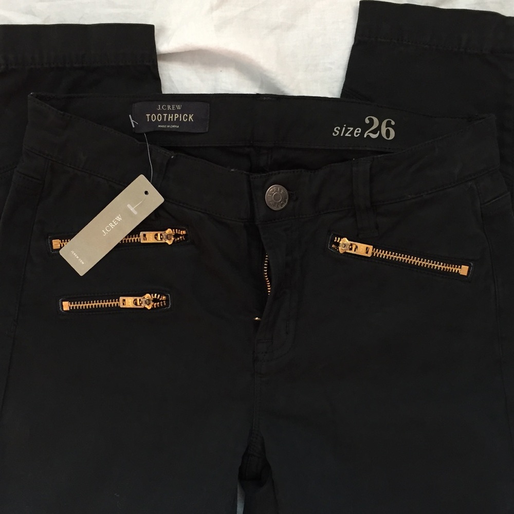 NWT JCREW Toothpick Pant Sz 26