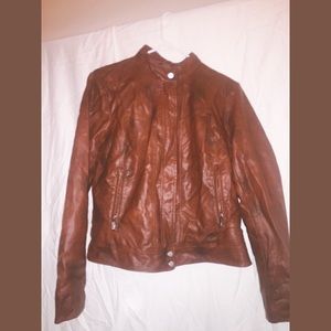 Faux Leather Bernardo Jacket