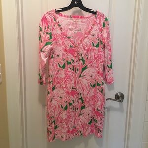 Lilly Pulitzer large flamingo dress