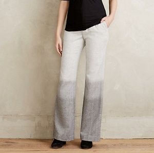 Anthropologie Tweed Ombre Wide Leg Trousers