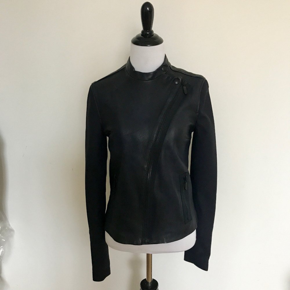 J Brand Womens Leather Jacket Size Small