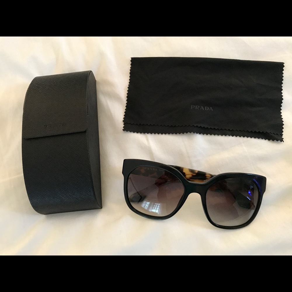 Prada Black Tortoise Rayban Sunglasses