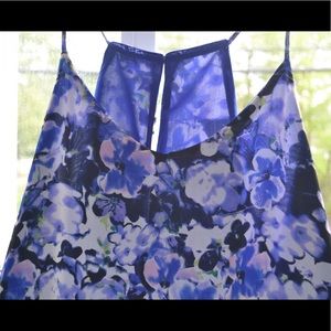 Blue Floral Reversible Dress