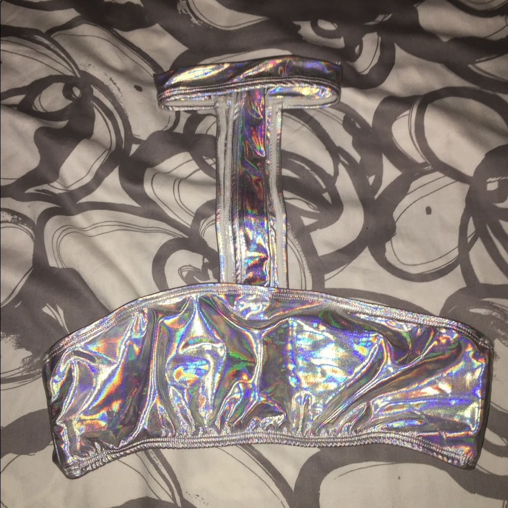 Metallic Bathing Suit Top 👙