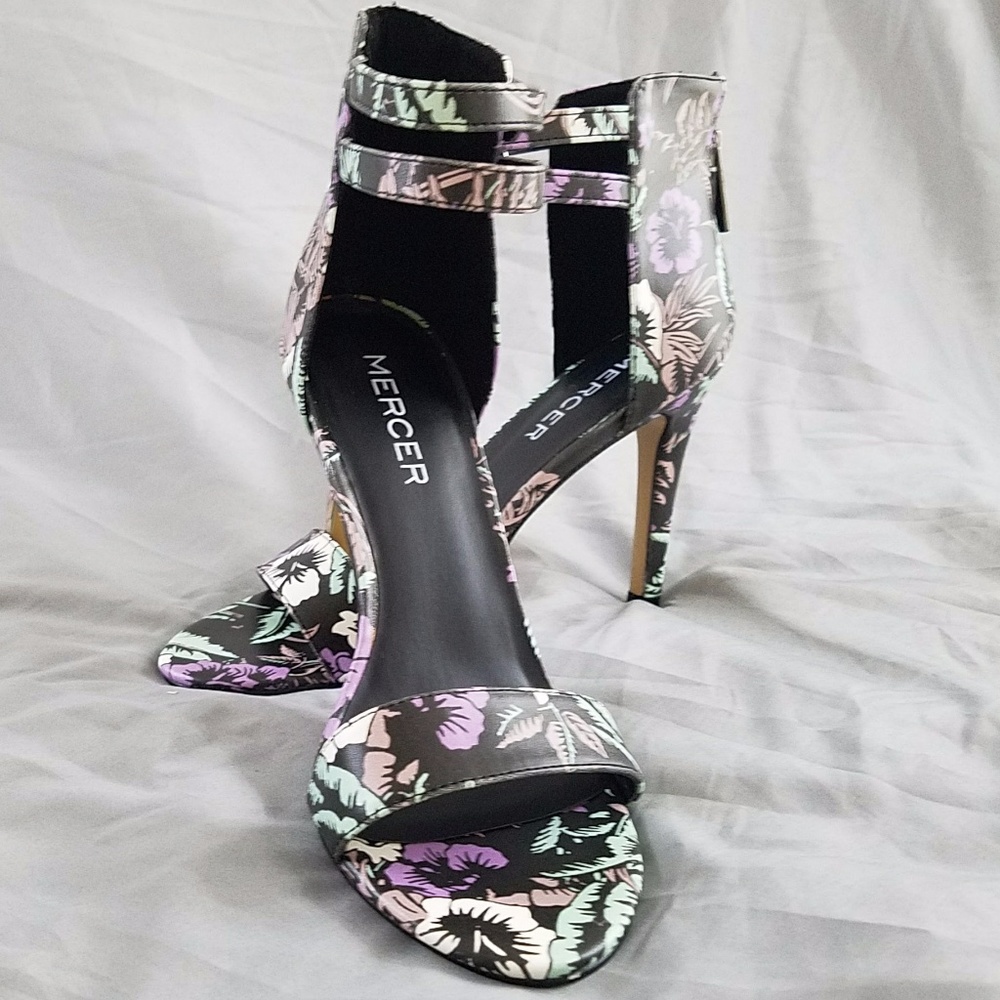 Flirty Floral Print  Violet style Heels by Mercer
