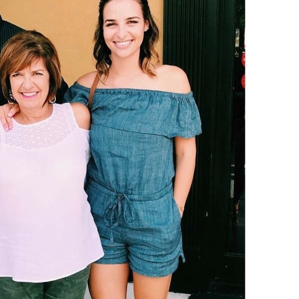 LOFT chambray romper