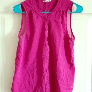 Pink Sleeveless Blouse