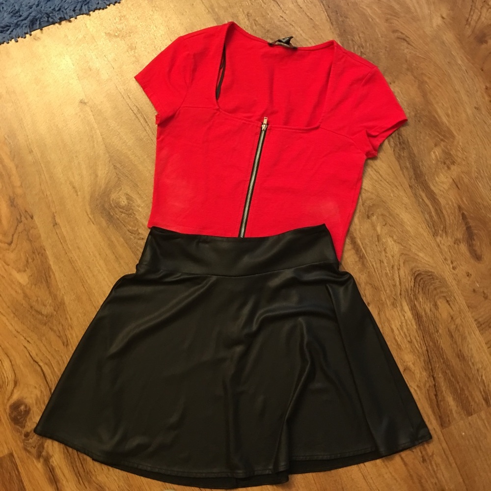 🔥 Hot crop top and skater skirt bundle! 🔥