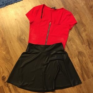 🔥 Hot crop top and skater skirt bundle! 🔥