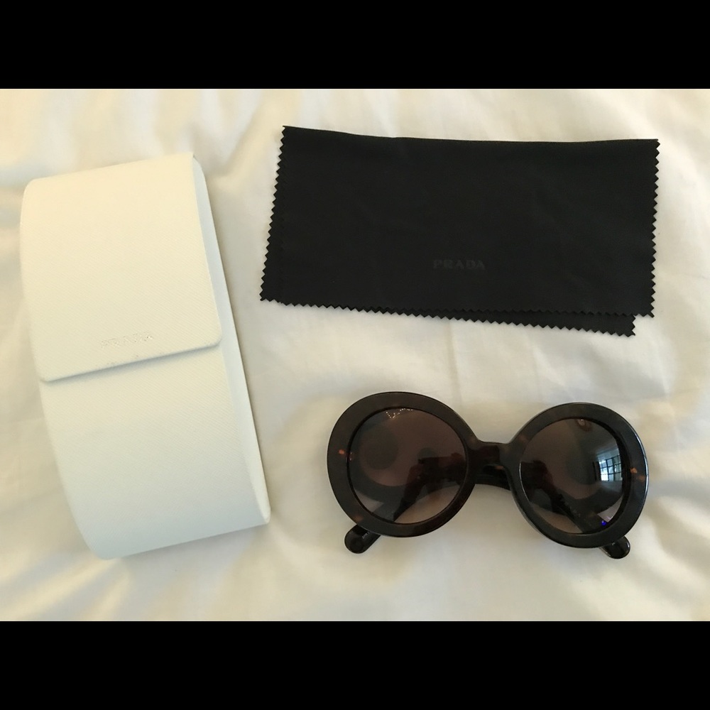 Tortoise Prada Baroque Sunglasses