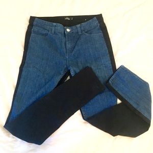 Retro 2-toned denim pants