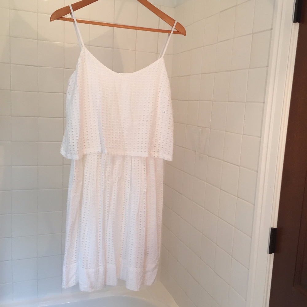 Madewell White Eyelet Dress