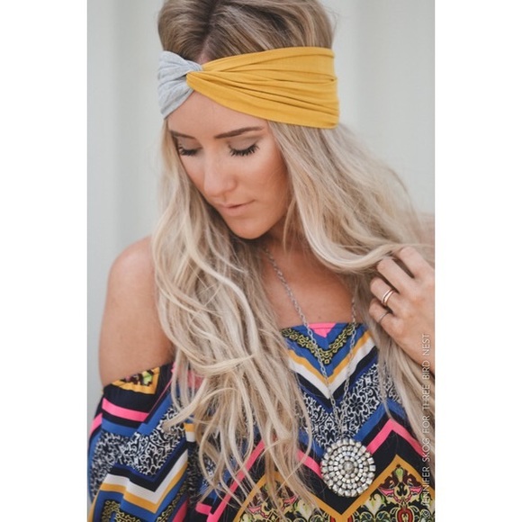 HP! • THREE BIRD NEST TURBAN HEADBAND • - Picture 2 of 3