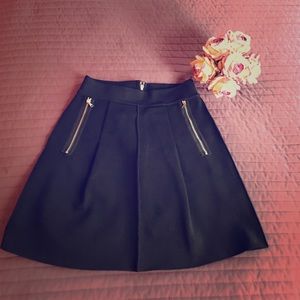 Black Sonia Rykiel high-waisted skirt.