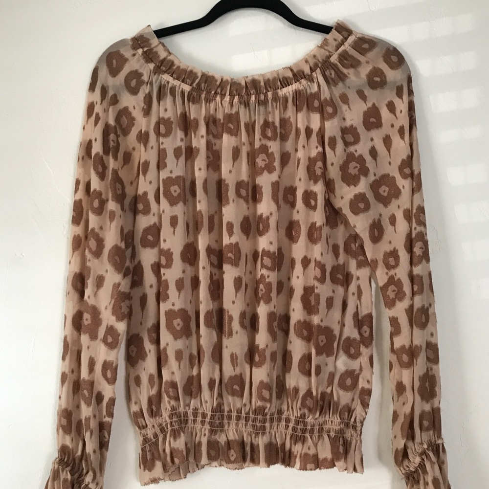 Rachel Zoe animal print blouse size 4