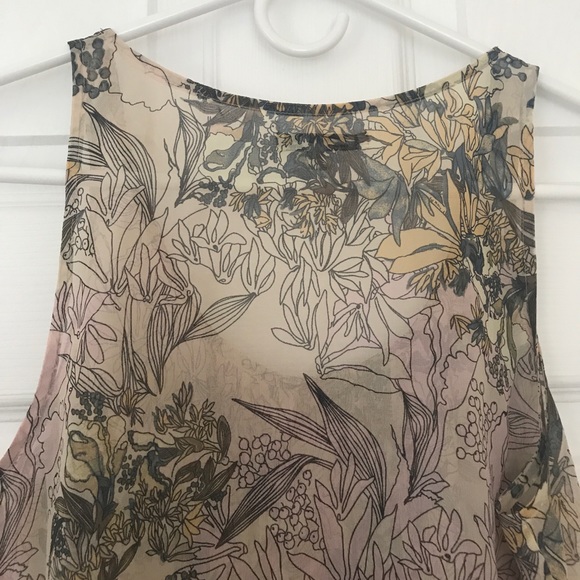 Madewell Silk Floral Top Size XS - Picture 4 of 5