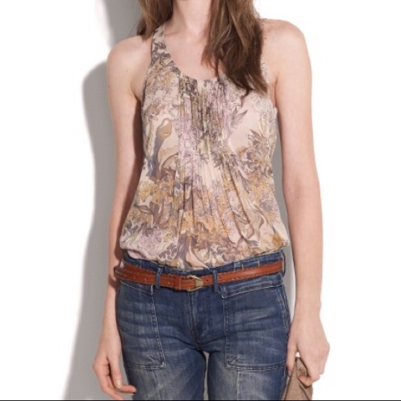 Madewell Silk Floral Top Size XS - Picture 5 of 5