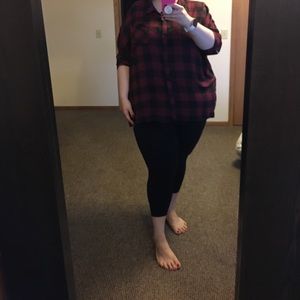 Ava & Viv Flannel Blouse