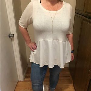 New Anthropology peplum top