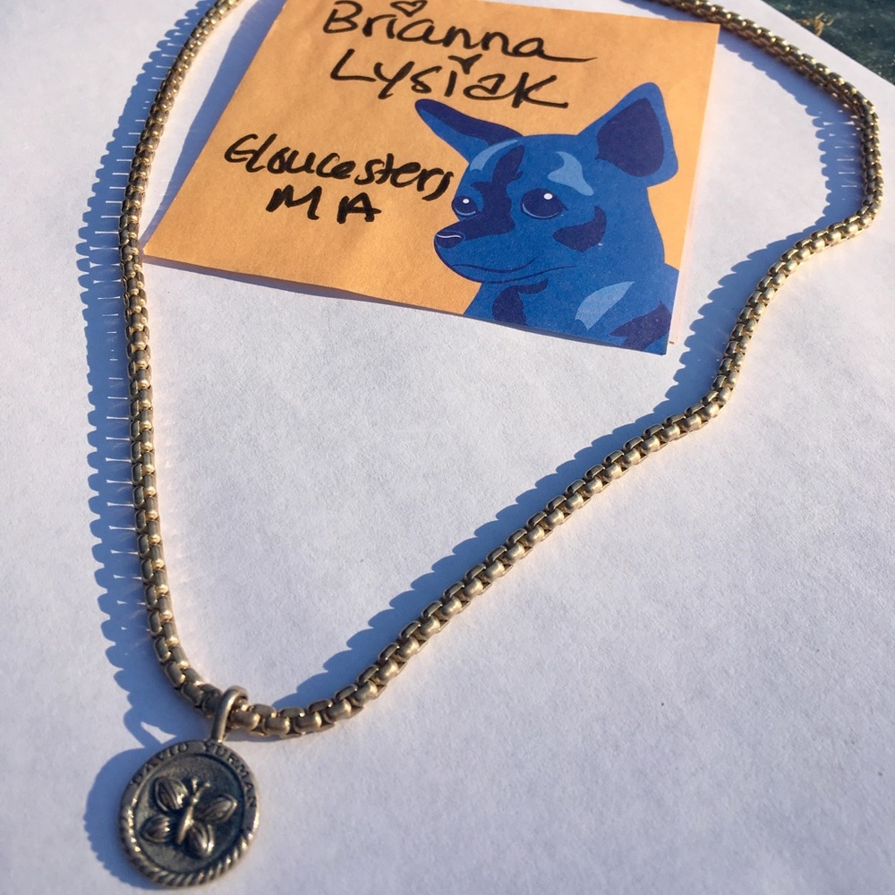 David yurman butterfly pendant and chain