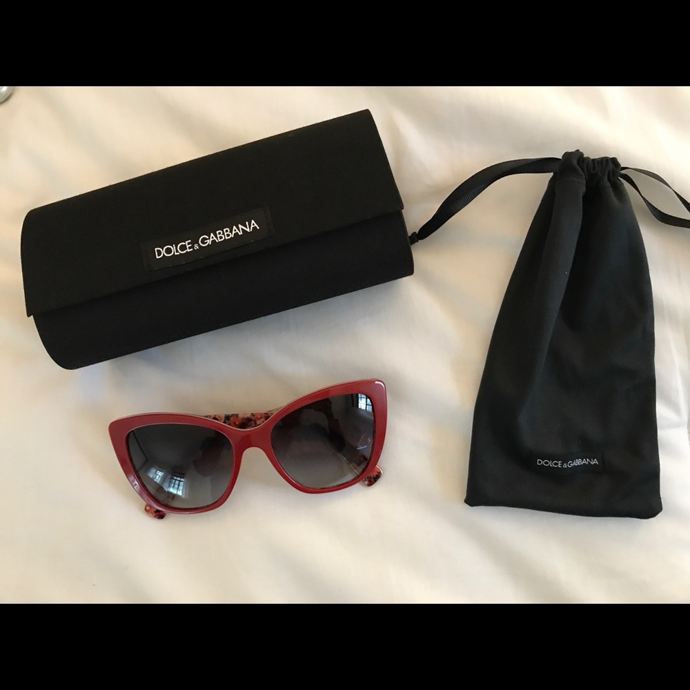 Red Dolce & Gabbana Sunglasses