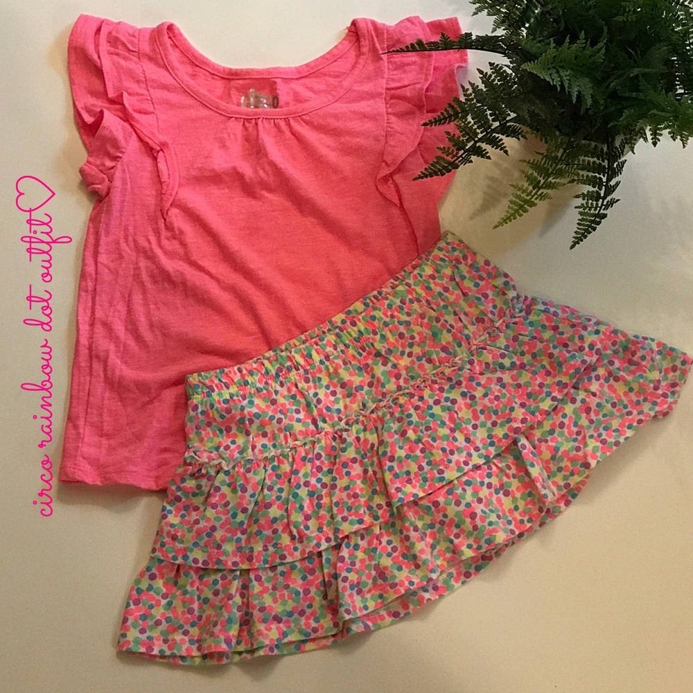 circo rainbow dot outfit