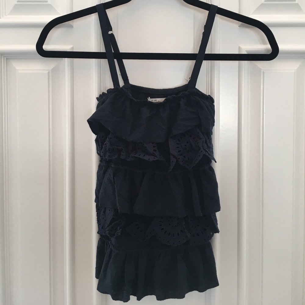 Abercrombie ruffle tank
