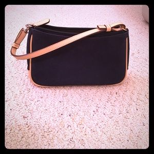 Navy canvas purse