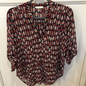 LUSH Roll Tab Sleeve Woven Shirt